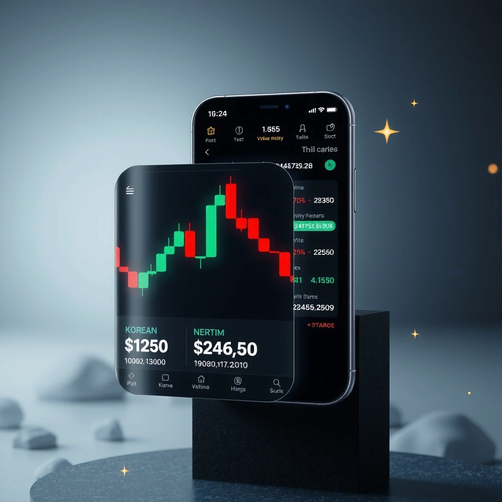 Interactive trading chart interface